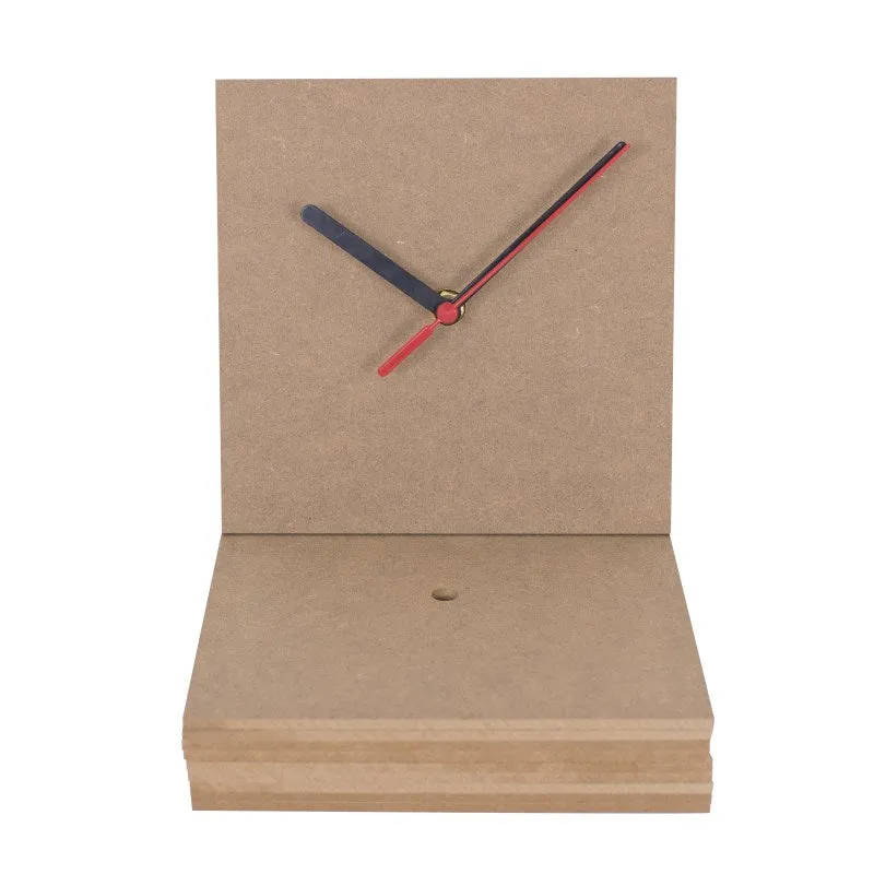 MDF Clock Face, Square, pack of 10