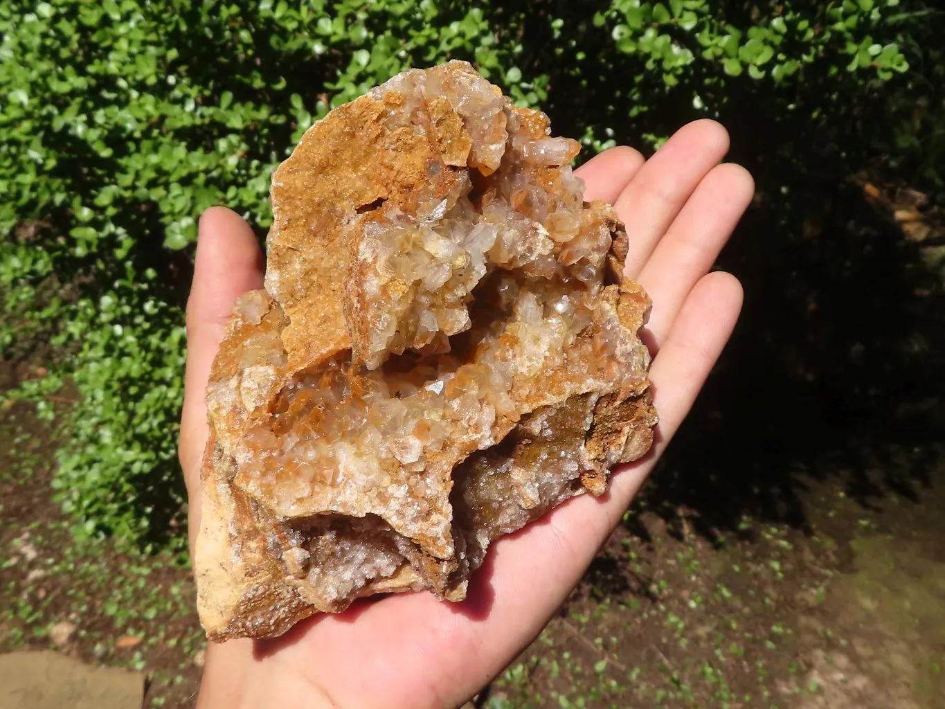 Natural  Limonite Quartz Clusters x 5 From Solwezi, Zambia