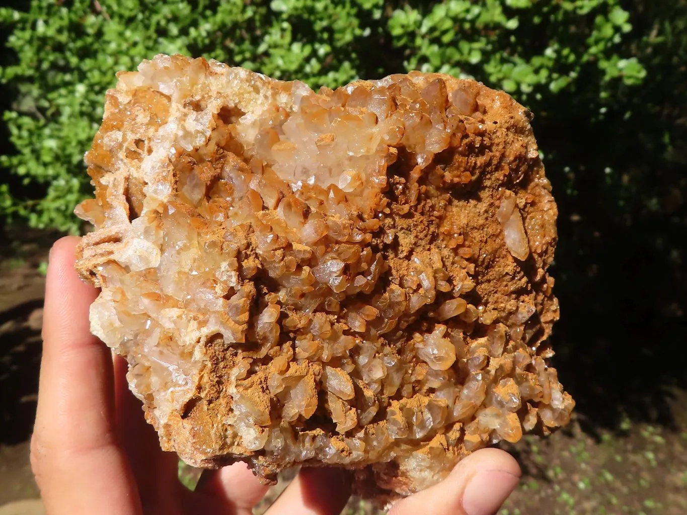 Natural  Limonite Quartz Clusters x 5 From Solwezi, Zambia