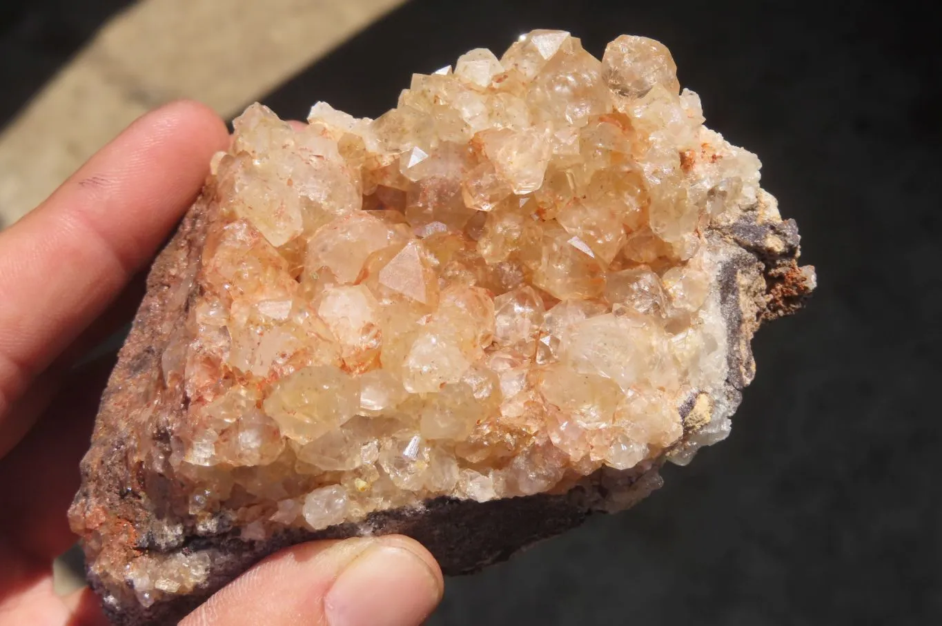 Natural Limonite Quartz Specimens x 5 From Zambia