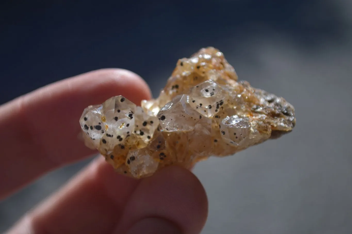 Natural Mini Limonite Quartz Specimens x 61 From Solwezi, Zambia