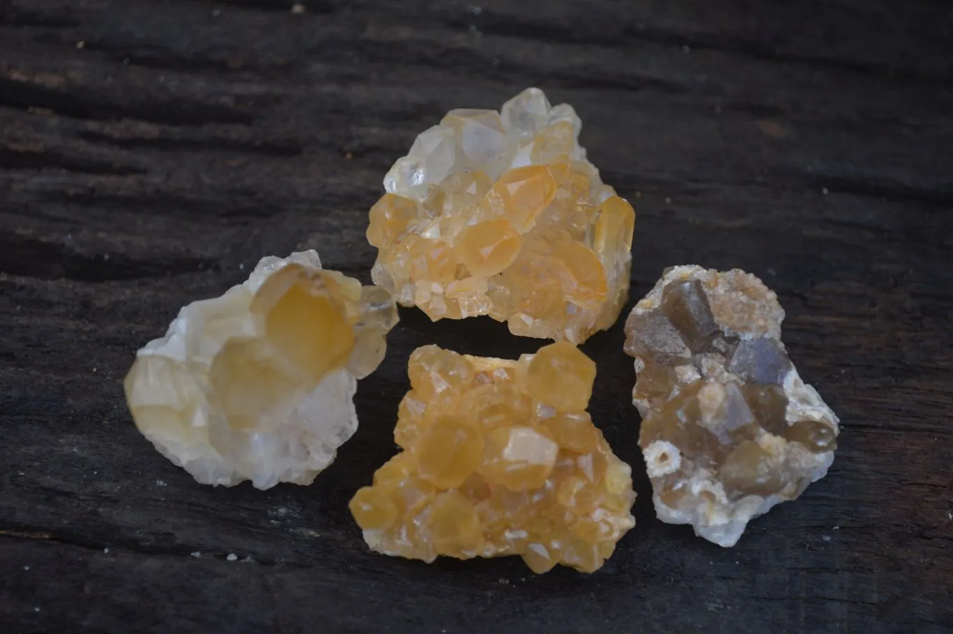 Natural Mini Limonite Quartz Specimens x 61 From Solwezi, Zambia