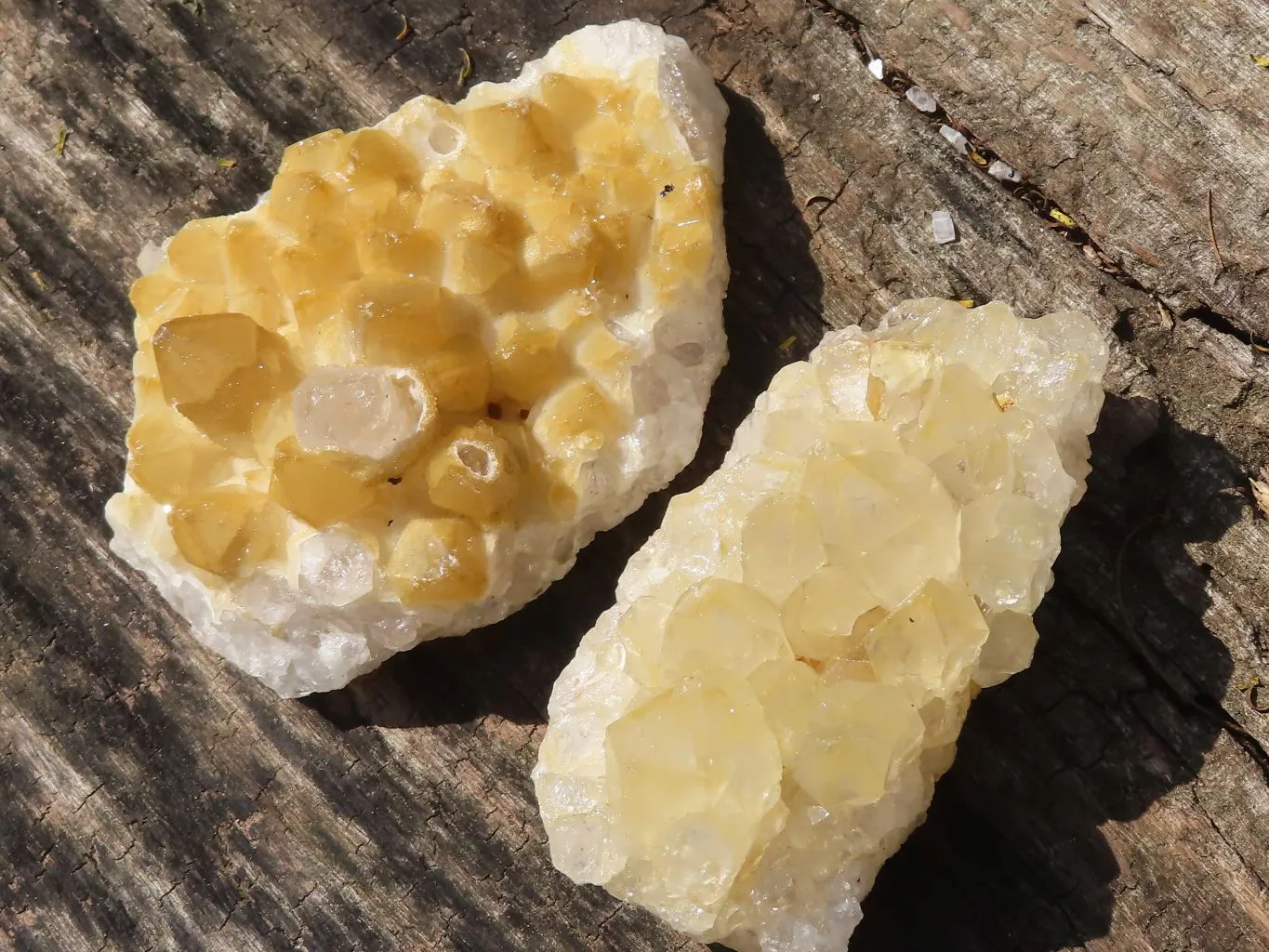 Natural Small Limonite Quartz Clusters x 24 From Solwezi, Zambia