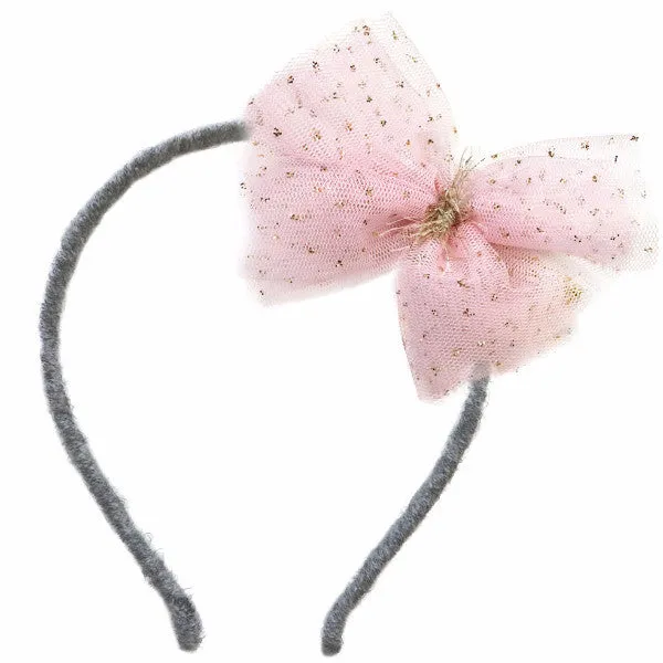 oh baby! Glinda Bow Headband - Light Pink