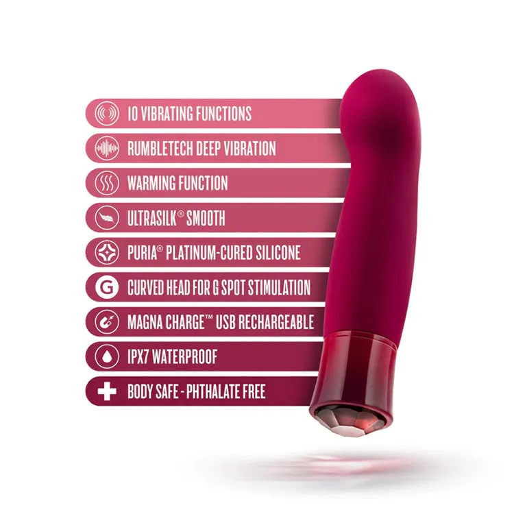 Oh My Gem Classy Garnet Warming G-Spot Vibrator