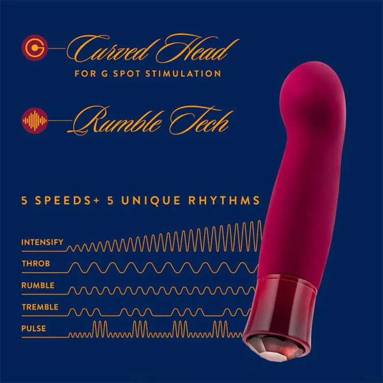 Oh My Gem Classy Garnet Warming G-Spot Vibrator