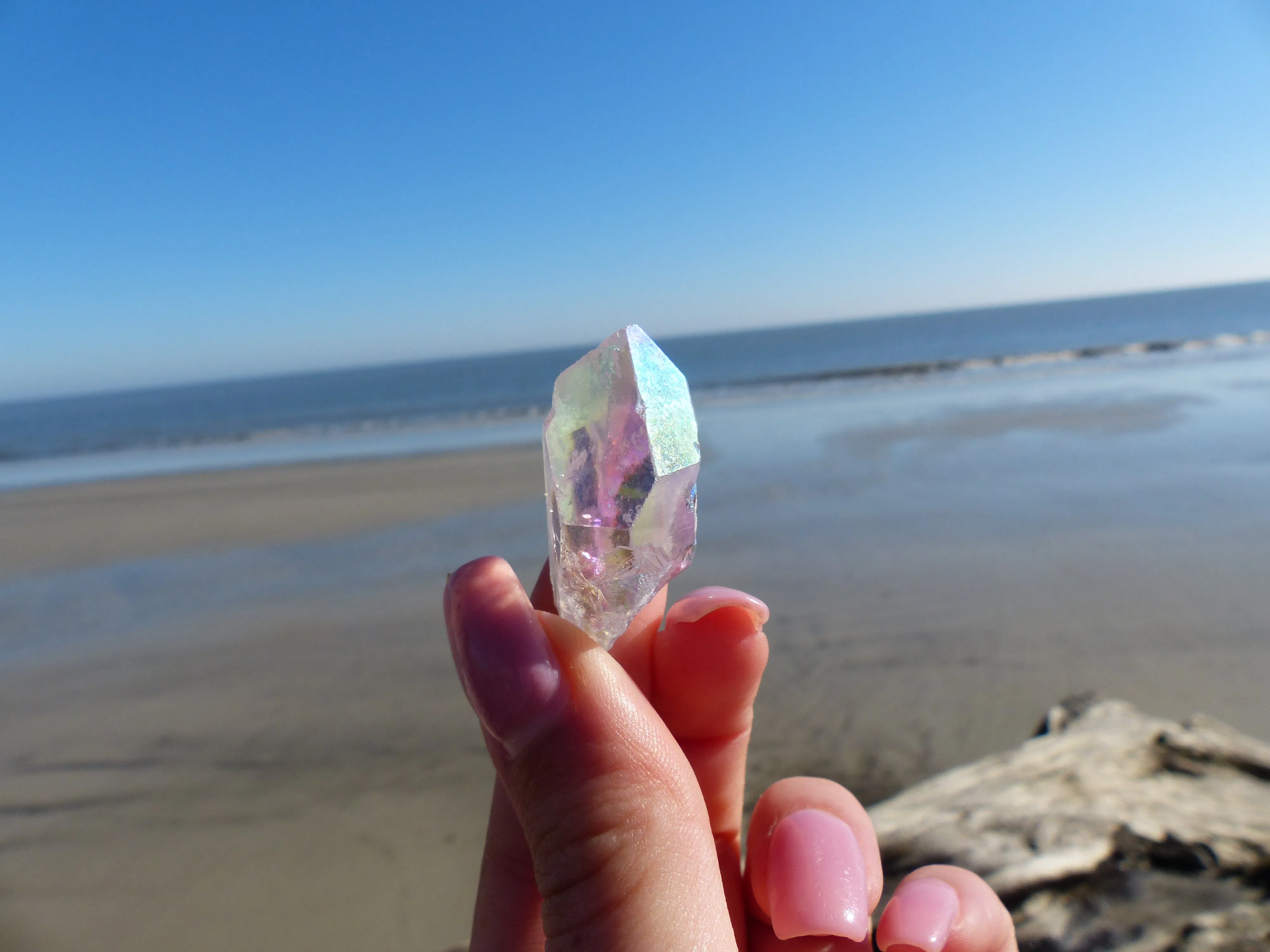 Opal Aura Quartz Point, Angel Aura Quartz Point (#10)