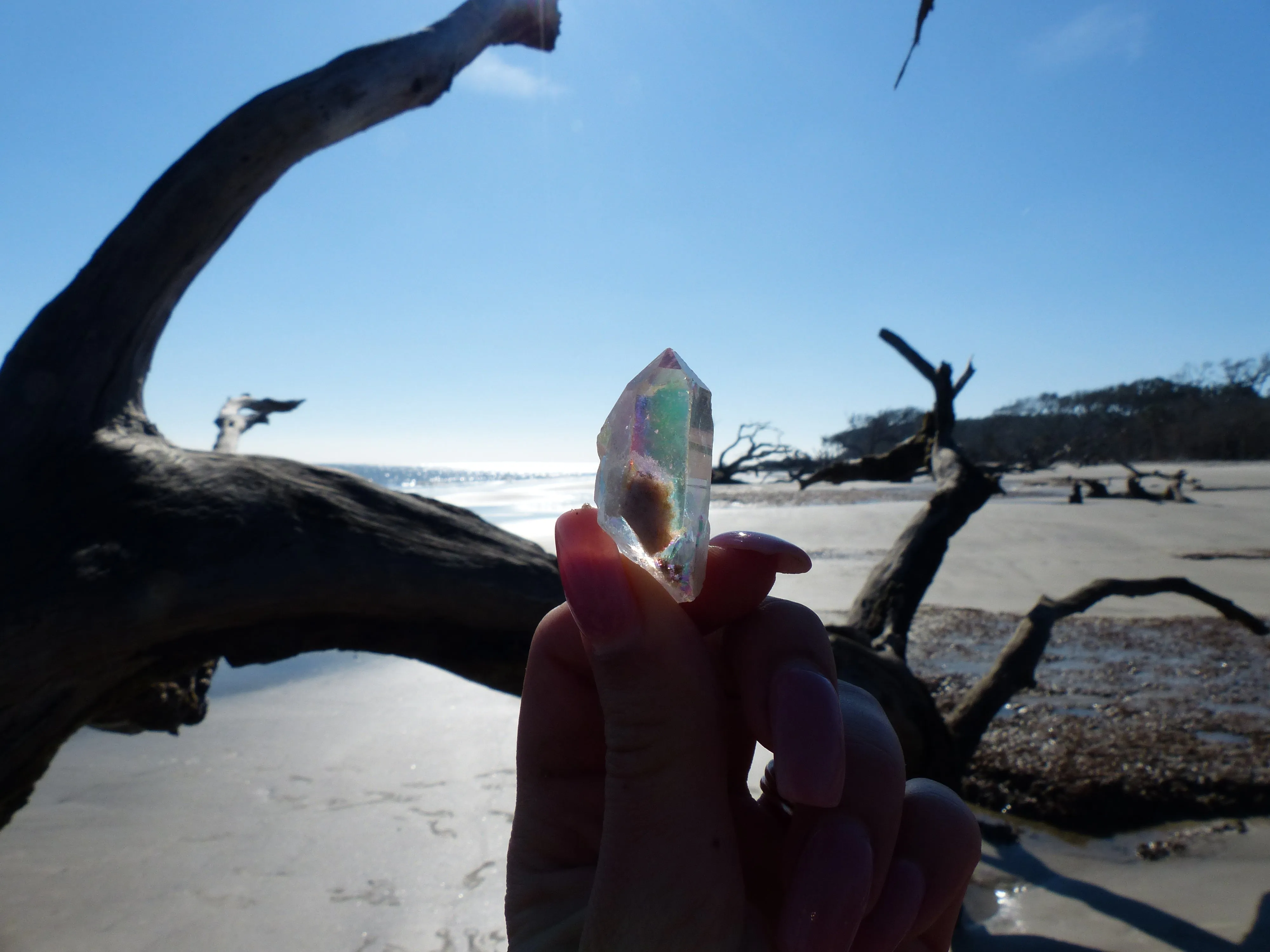 Opal Aura Quartz Point, Angel Aura Quartz Point (#10)