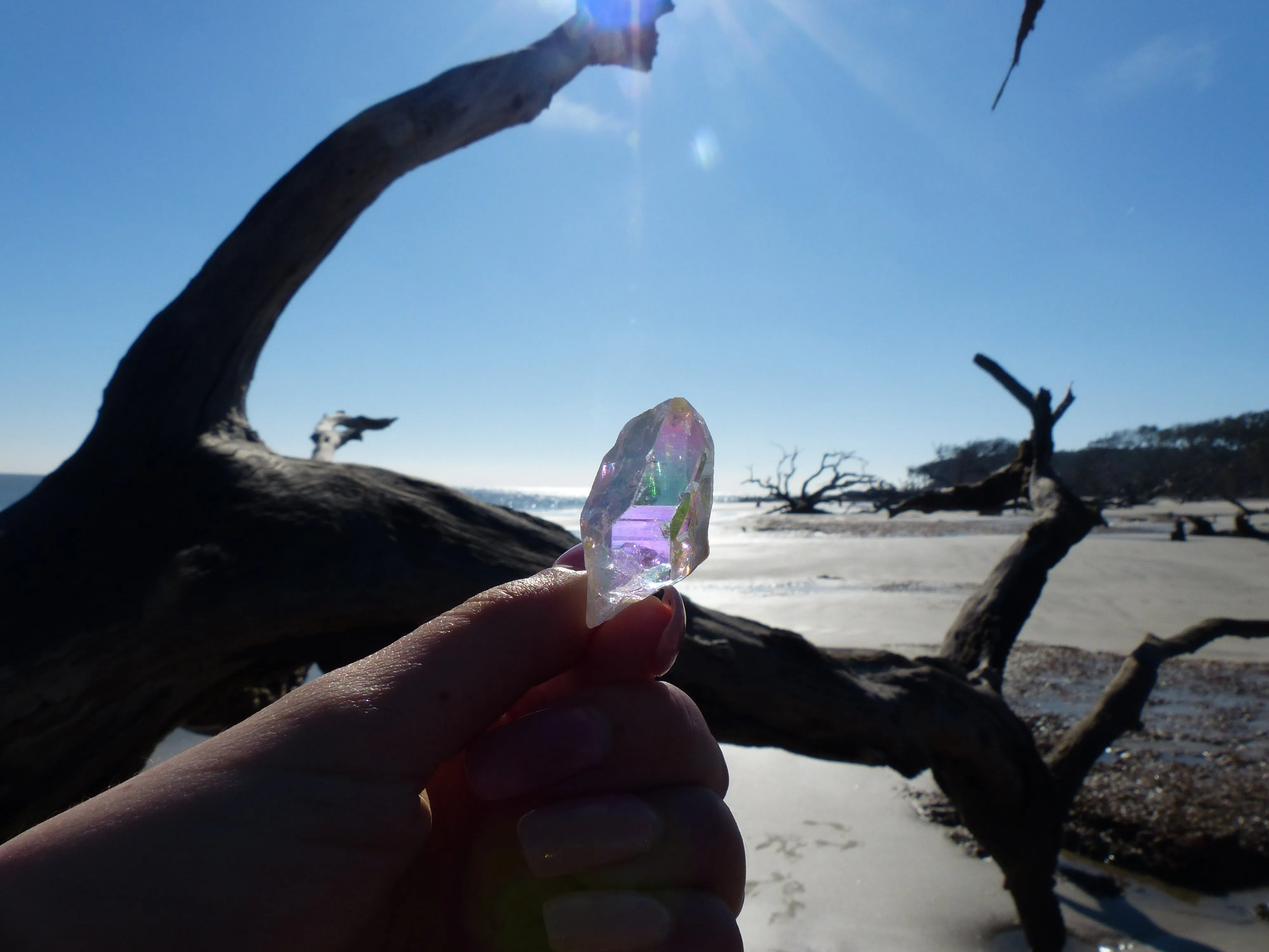 Opal Aura Quartz Point, Angel Aura Quartz Point (#10)