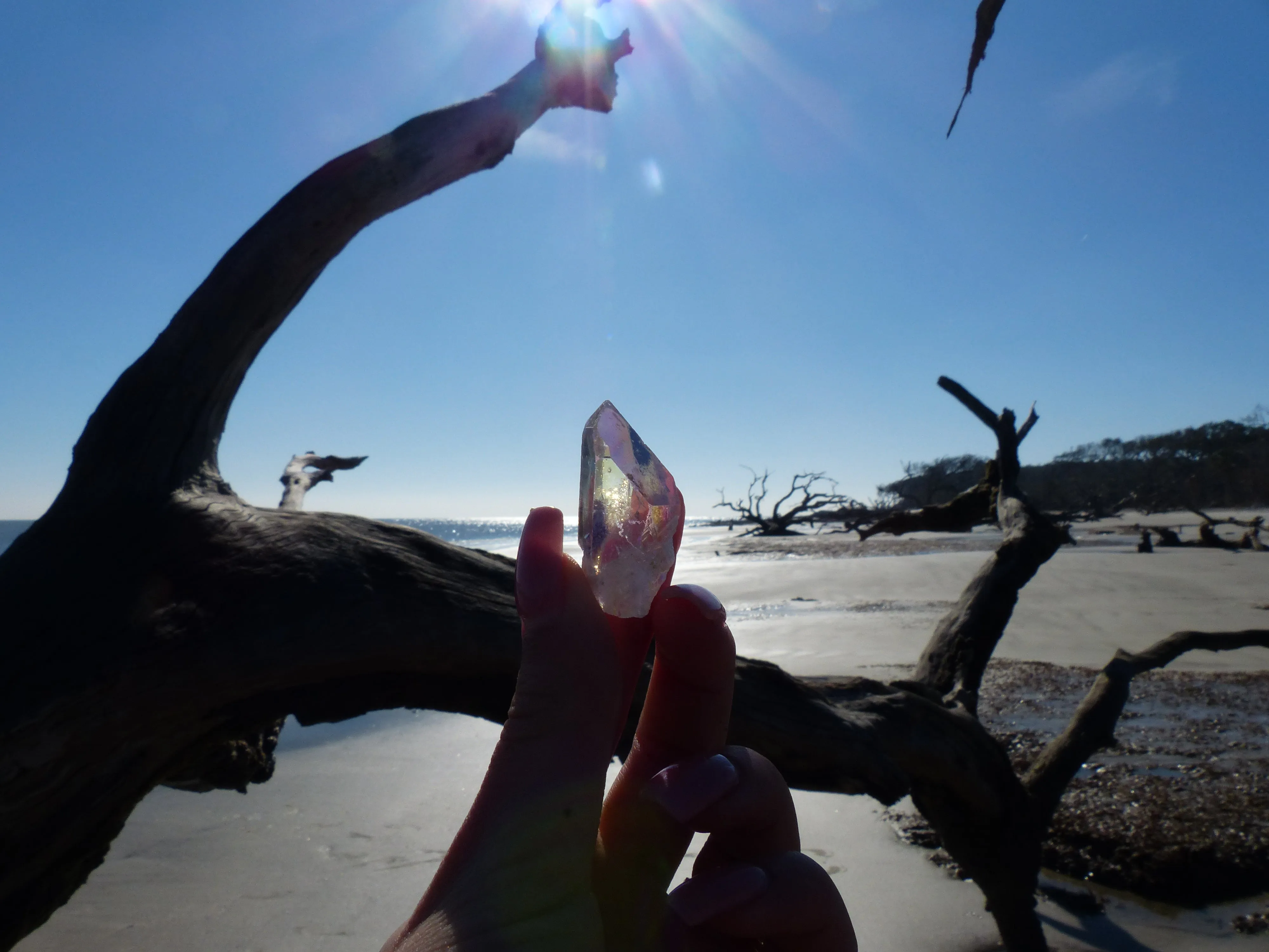 Opal Aura Quartz Point, Angel Aura Quartz Point (#10)