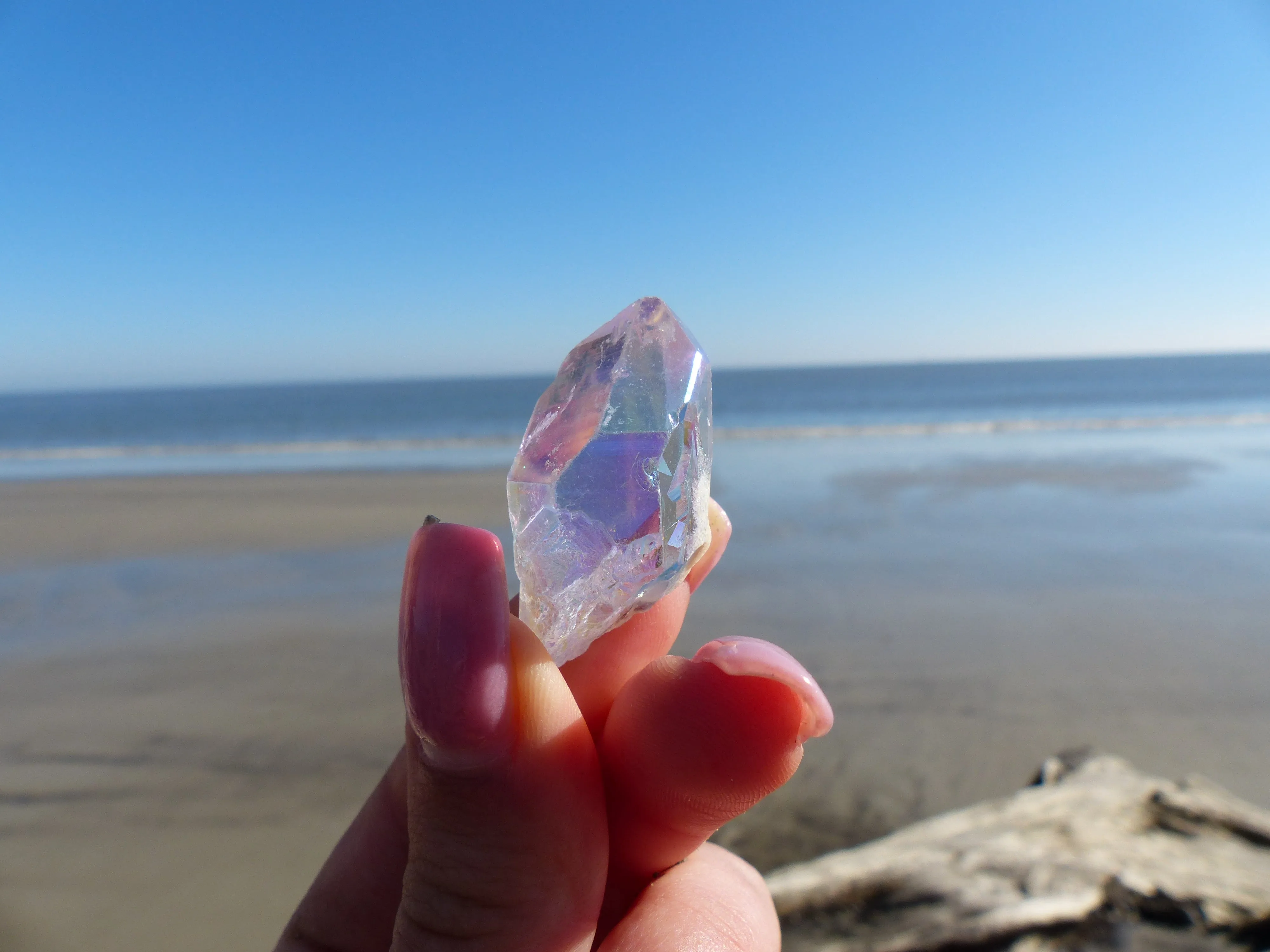 Opal Aura Quartz Point, Angel Aura Quartz Point (#10)