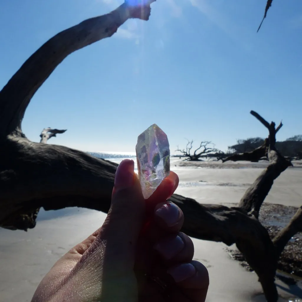 Opal Aura Quartz Point, Angel Aura Quartz Point (#10)