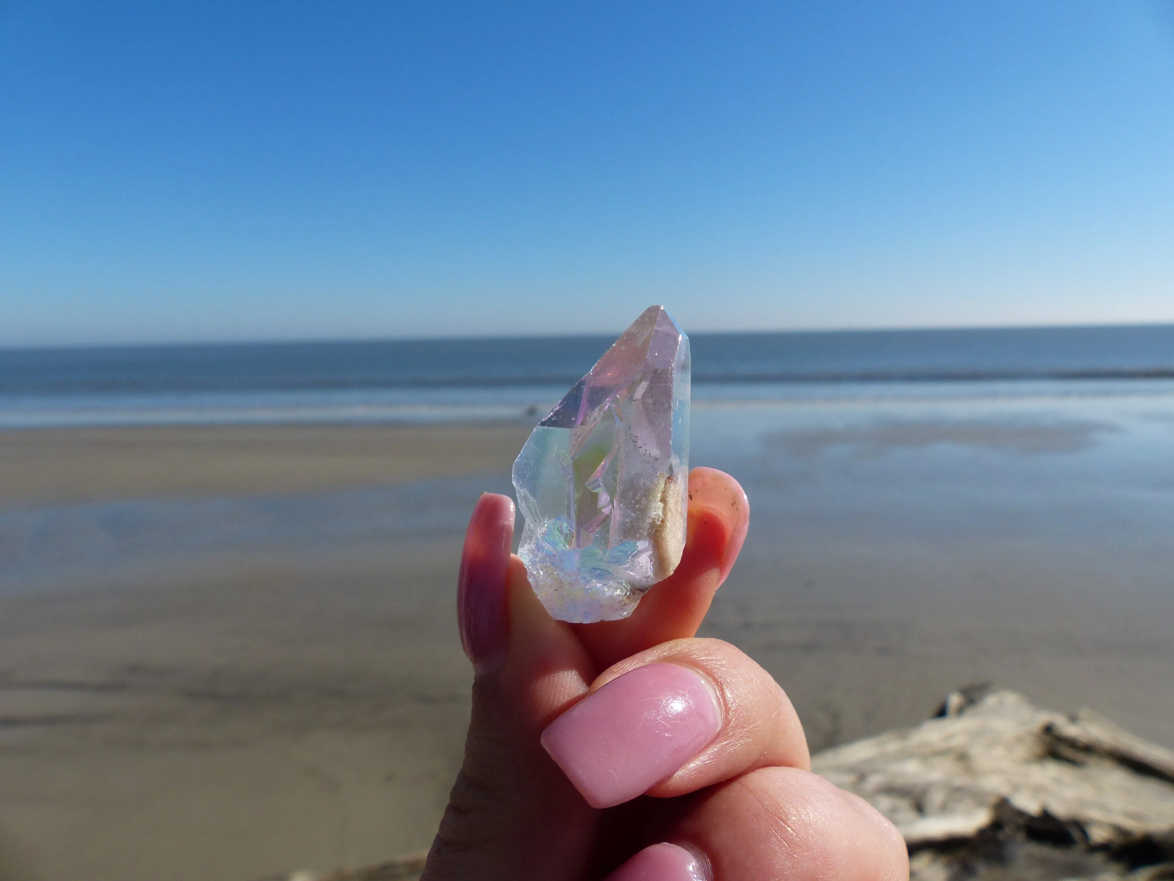 Opal Aura Quartz Point, Angel Aura Quartz Point (#10)