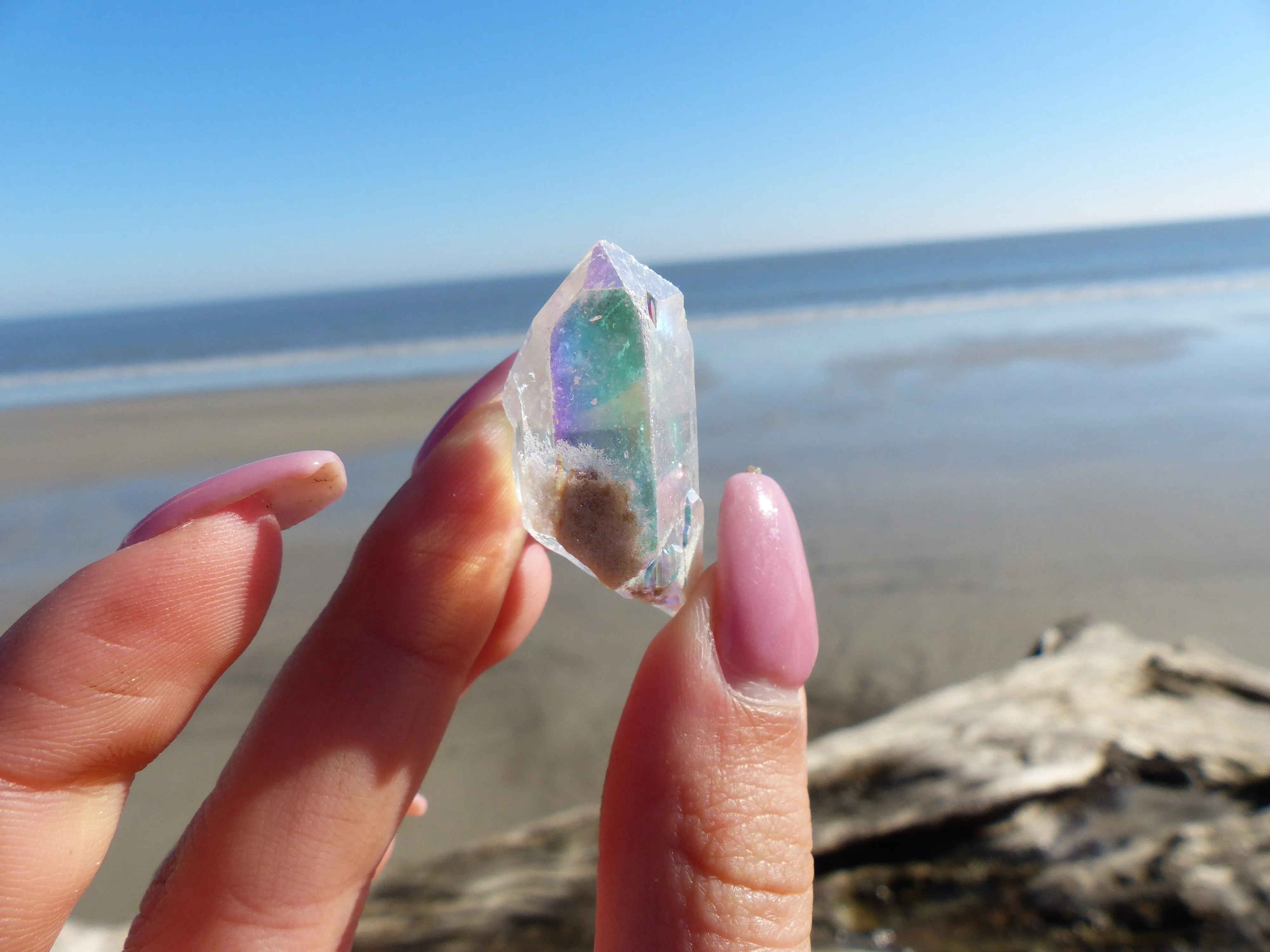 Opal Aura Quartz Point, Angel Aura Quartz Point (#10)