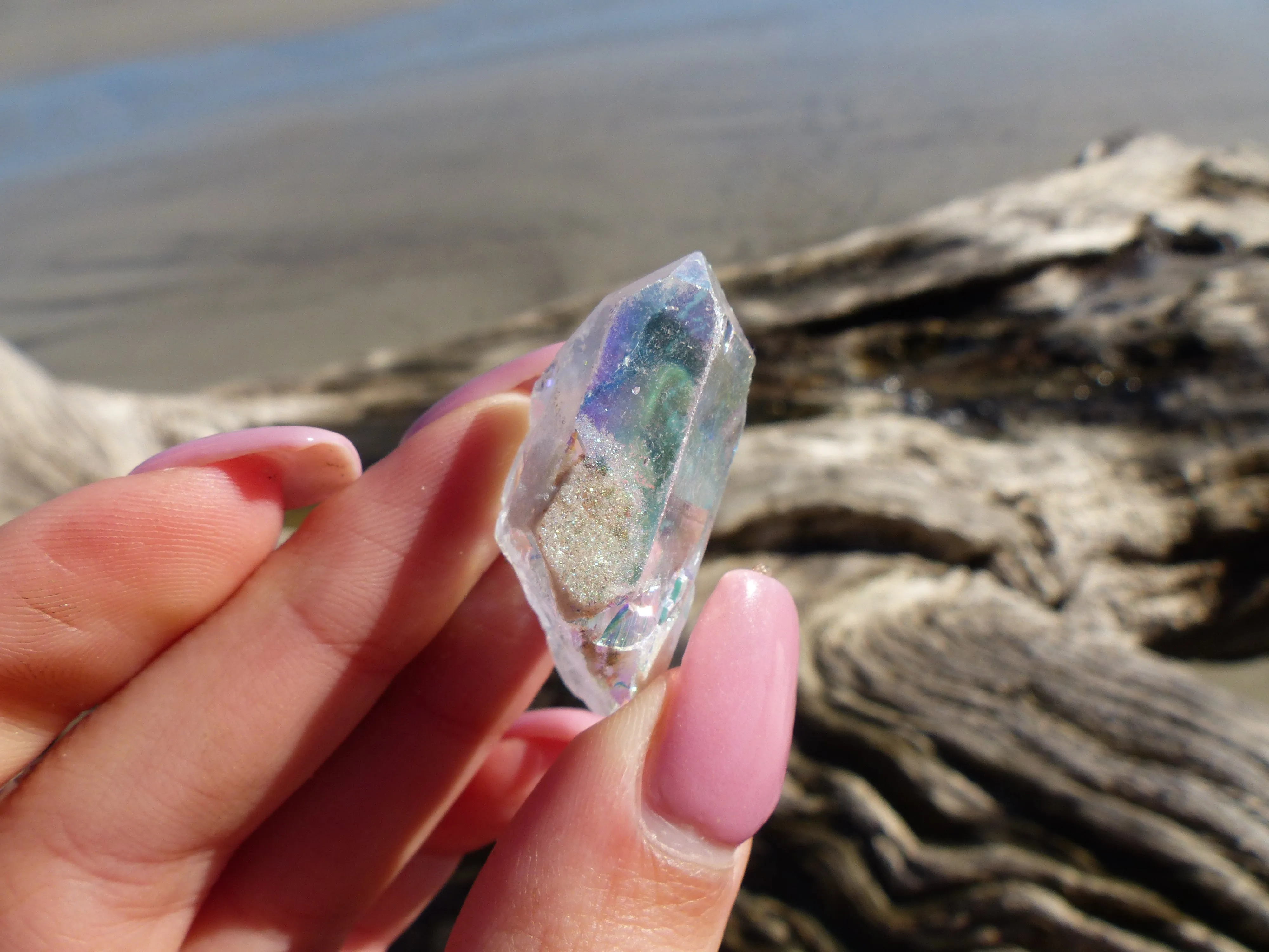 Opal Aura Quartz Point, Angel Aura Quartz Point (#10)