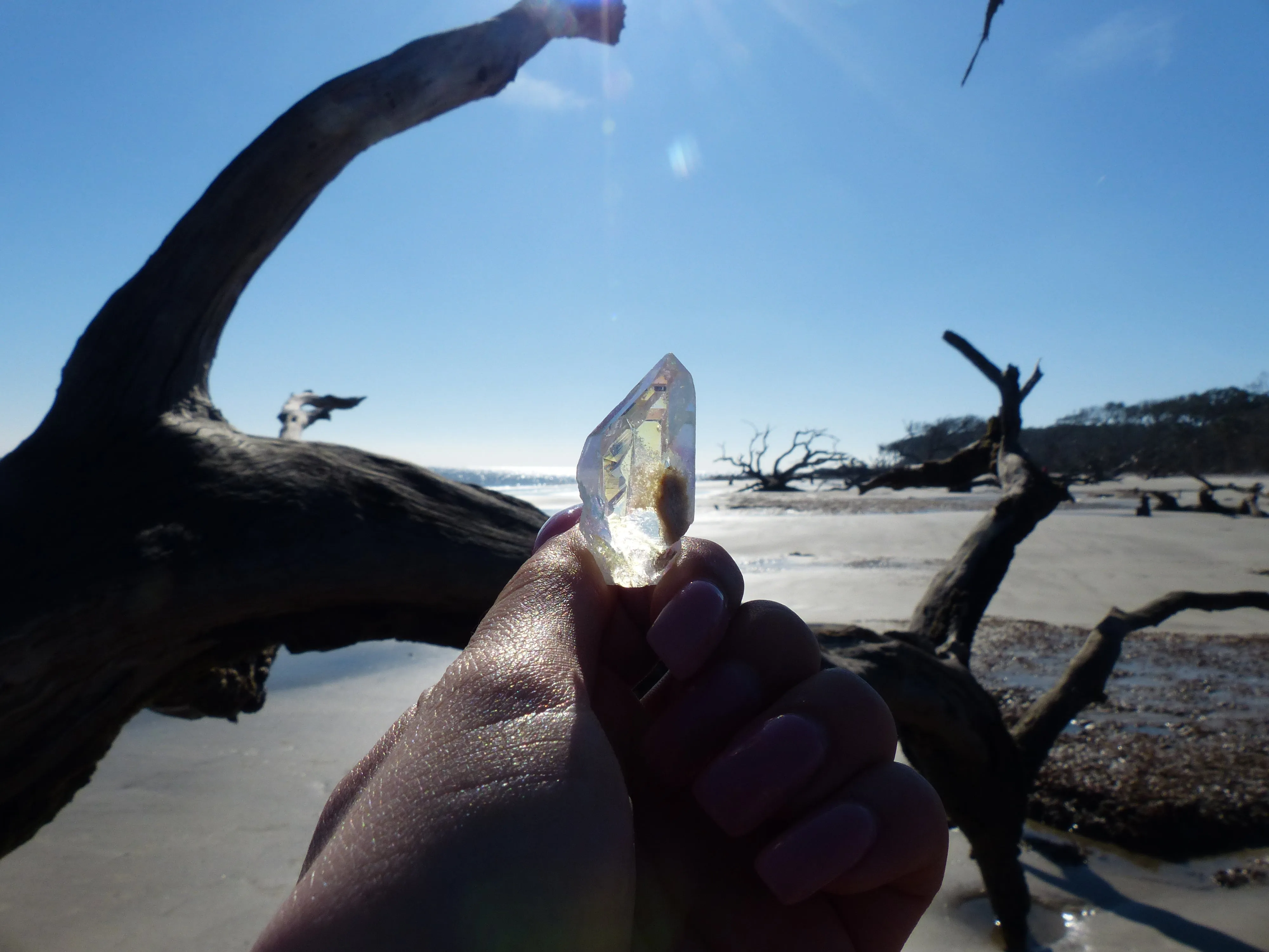 Opal Aura Quartz Point, Angel Aura Quartz Point (#10)