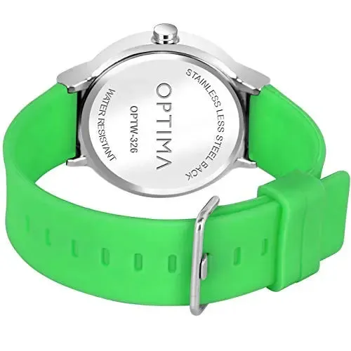 Optima Watch Men's Water Resistant Analogue Quartz Watches Mens(Green)