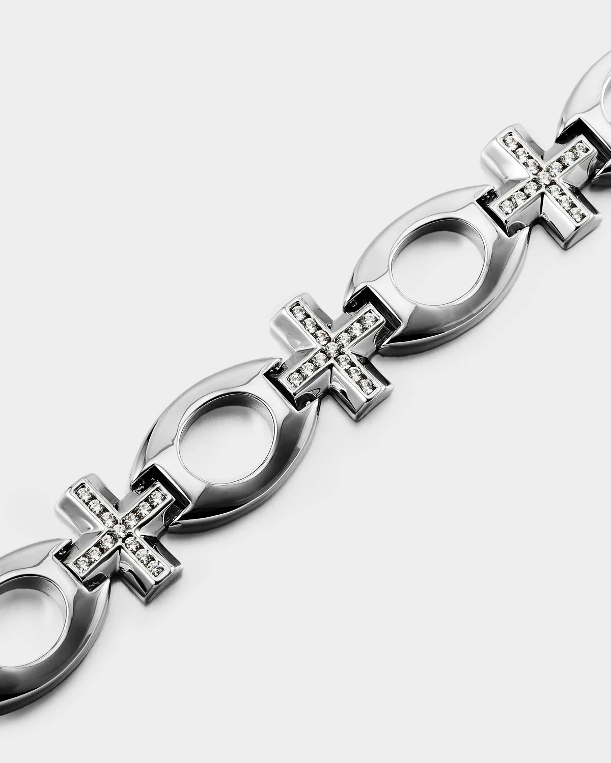 Oval Cross Bracelet