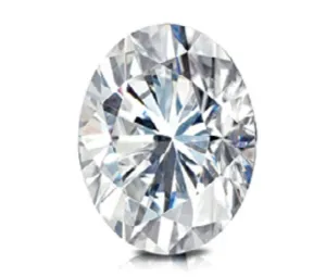 Oval Cut Colorless Moissanite