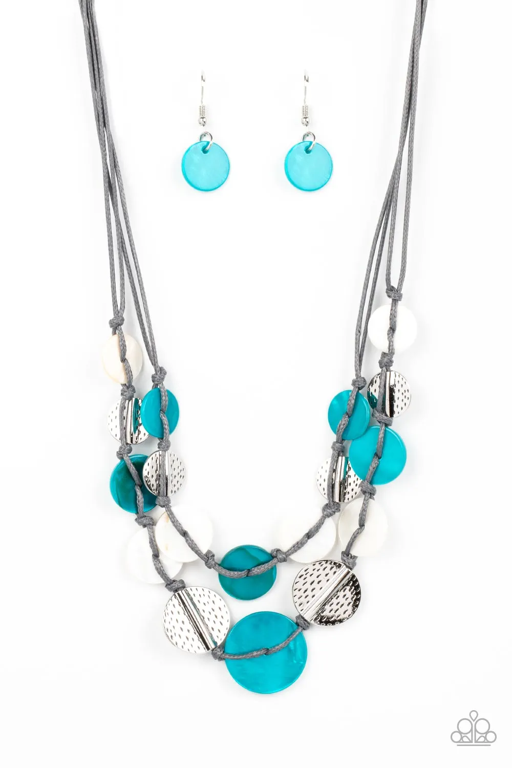 PAPARAZZI Barefoot Beaches - Blue NECKLACES