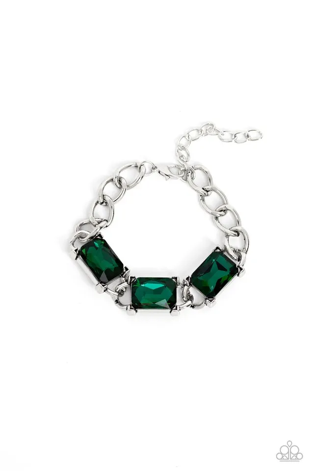 Paparazzi Bracelet ~ Dazzling Debut - Green