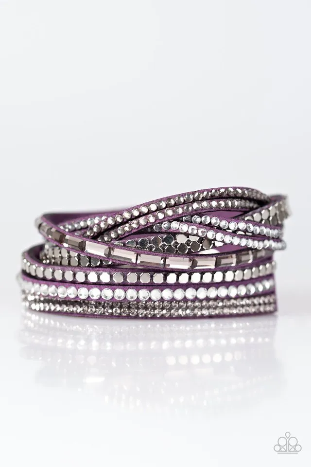 Paparazzi Bracelet ~ I Came To Slay - Purple