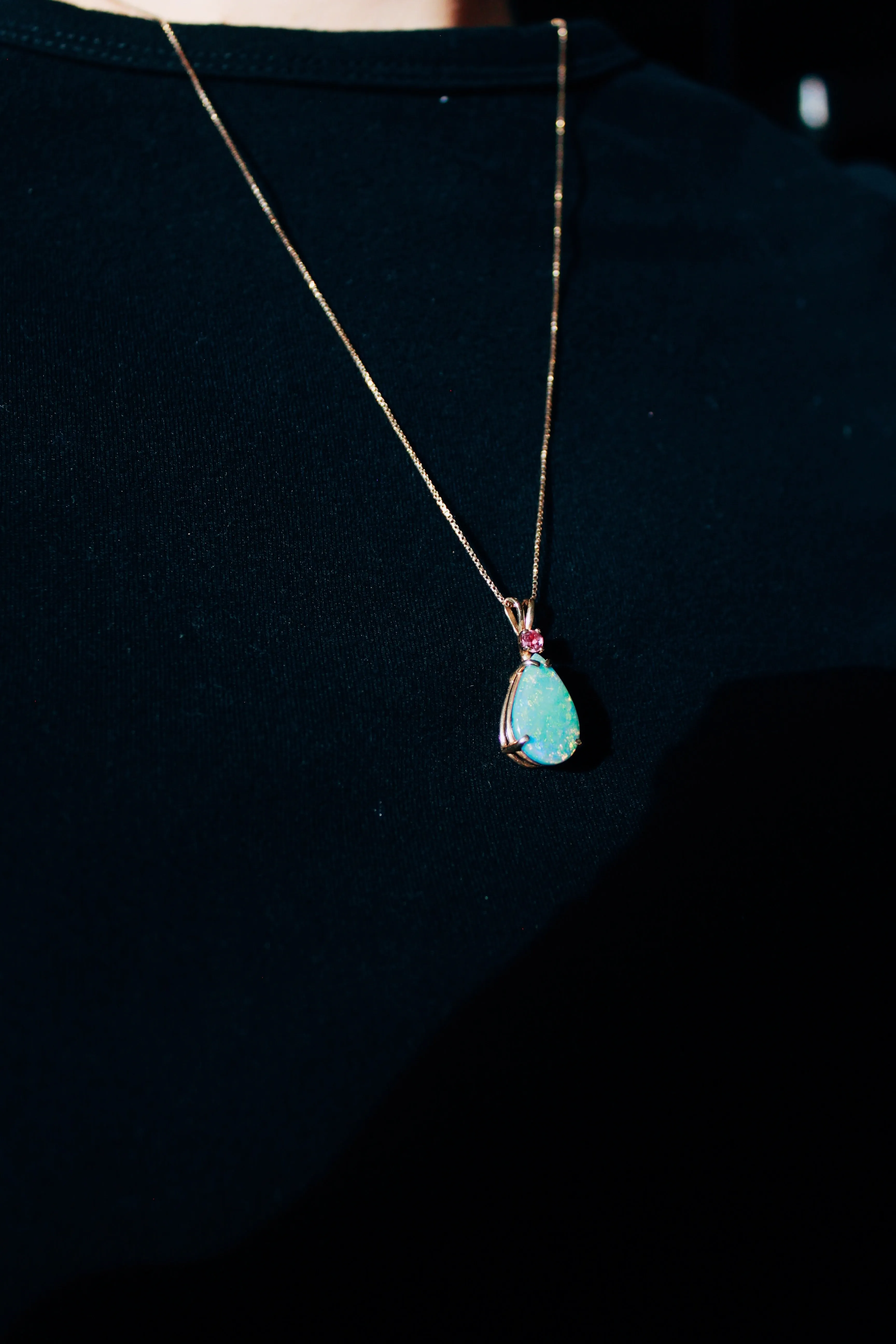 Pear Opal Necklace