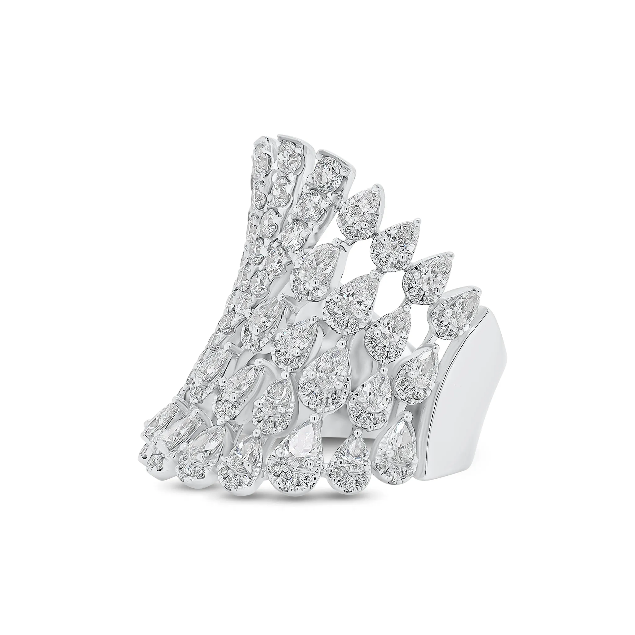 Pear-Shaped Diamond Statement Ring