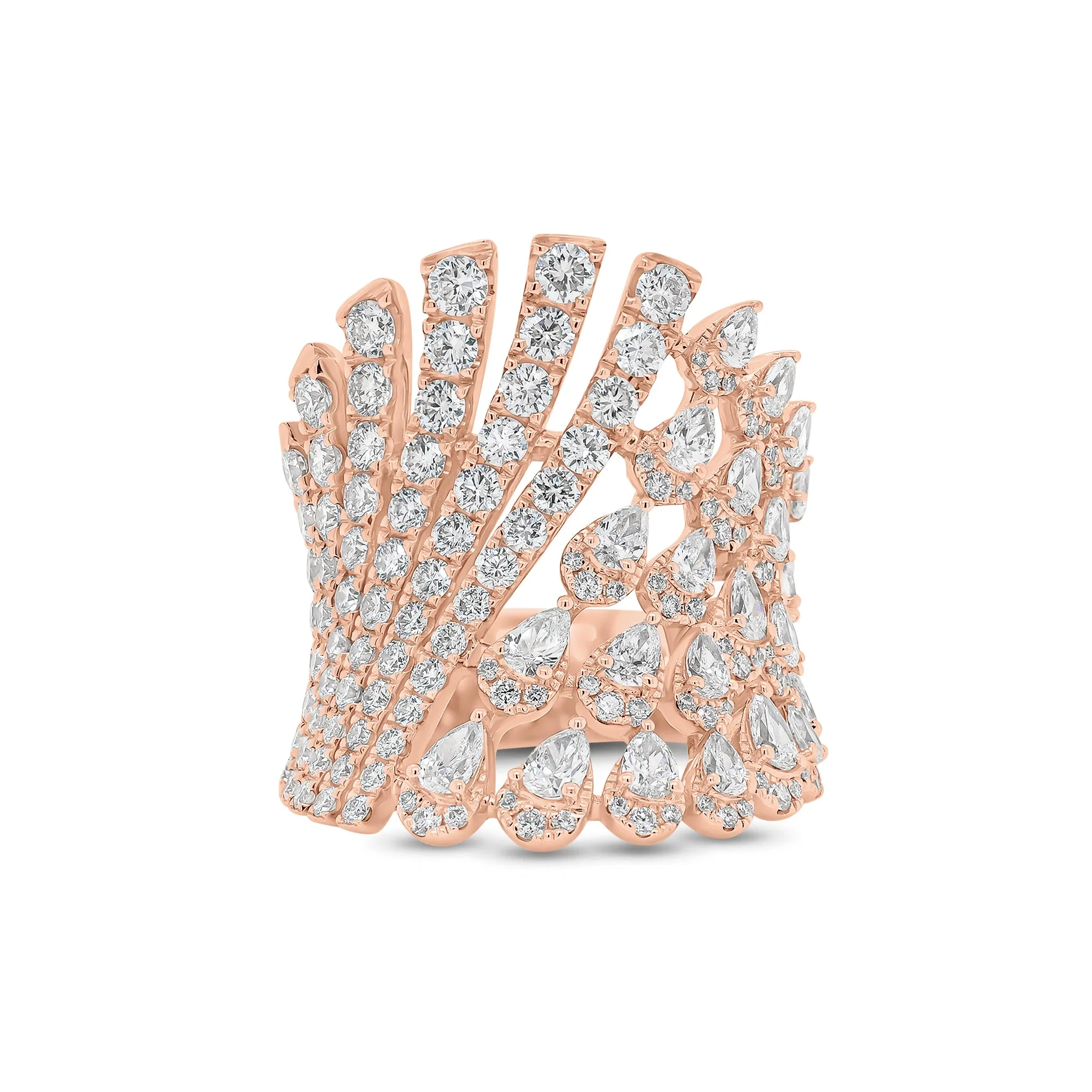 Pear-Shaped Diamond Statement Ring