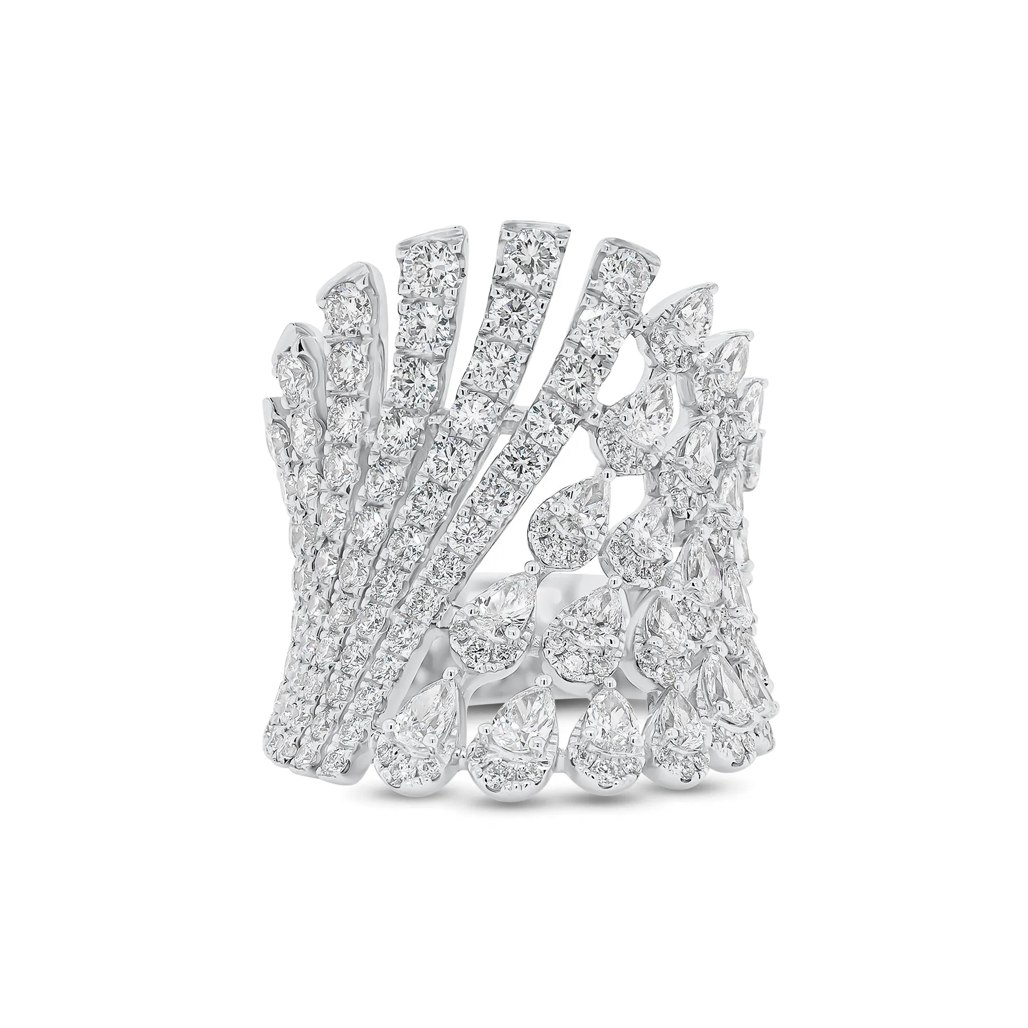 Pear-Shaped Diamond Statement Ring