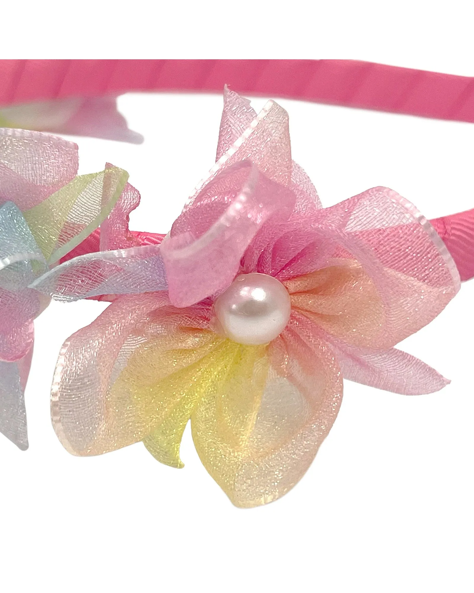 Pink Poppy Unicorn Flower Headband