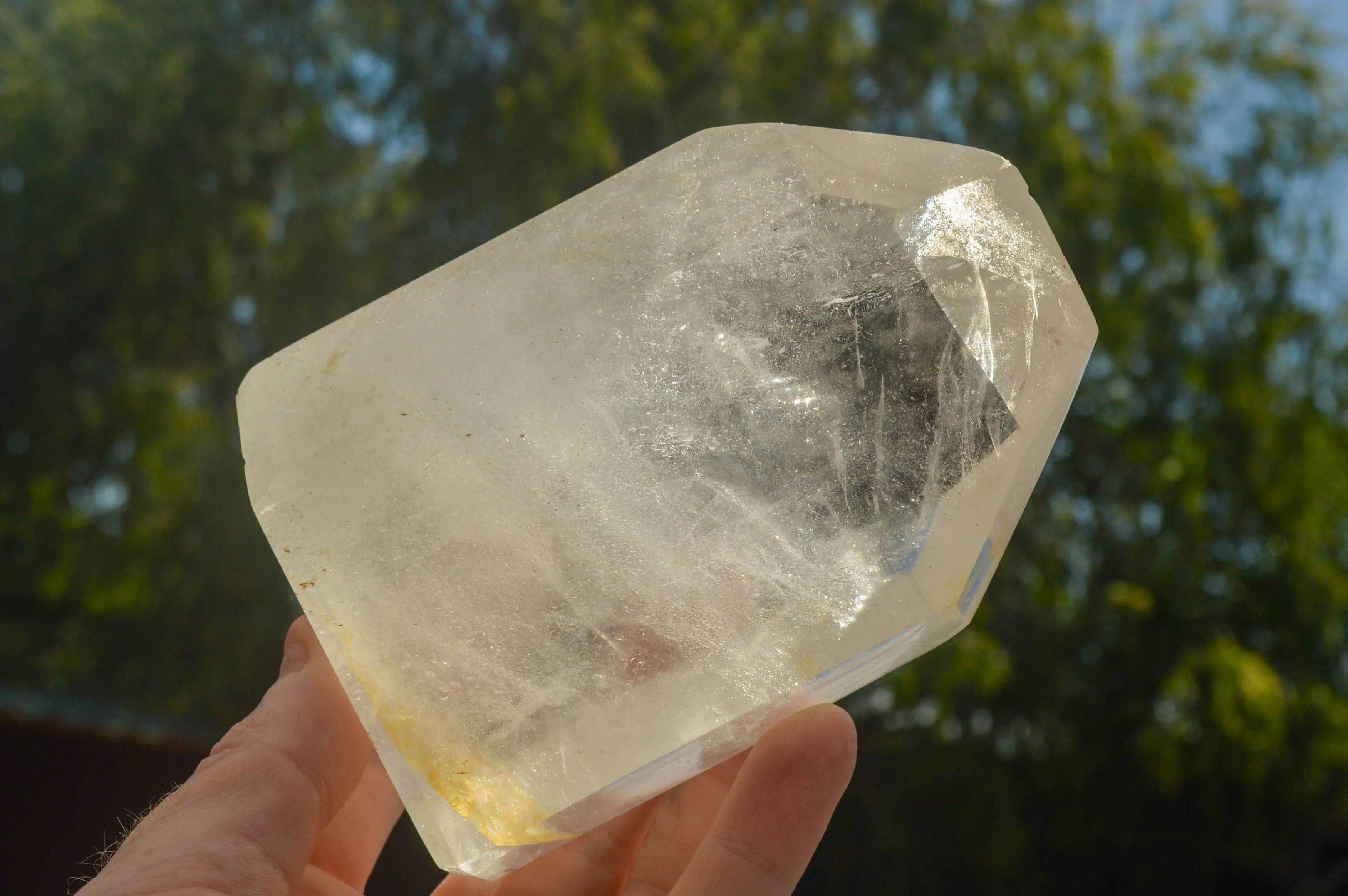 Polished Clear Quartz Crystal Points x 2 From Madagascar