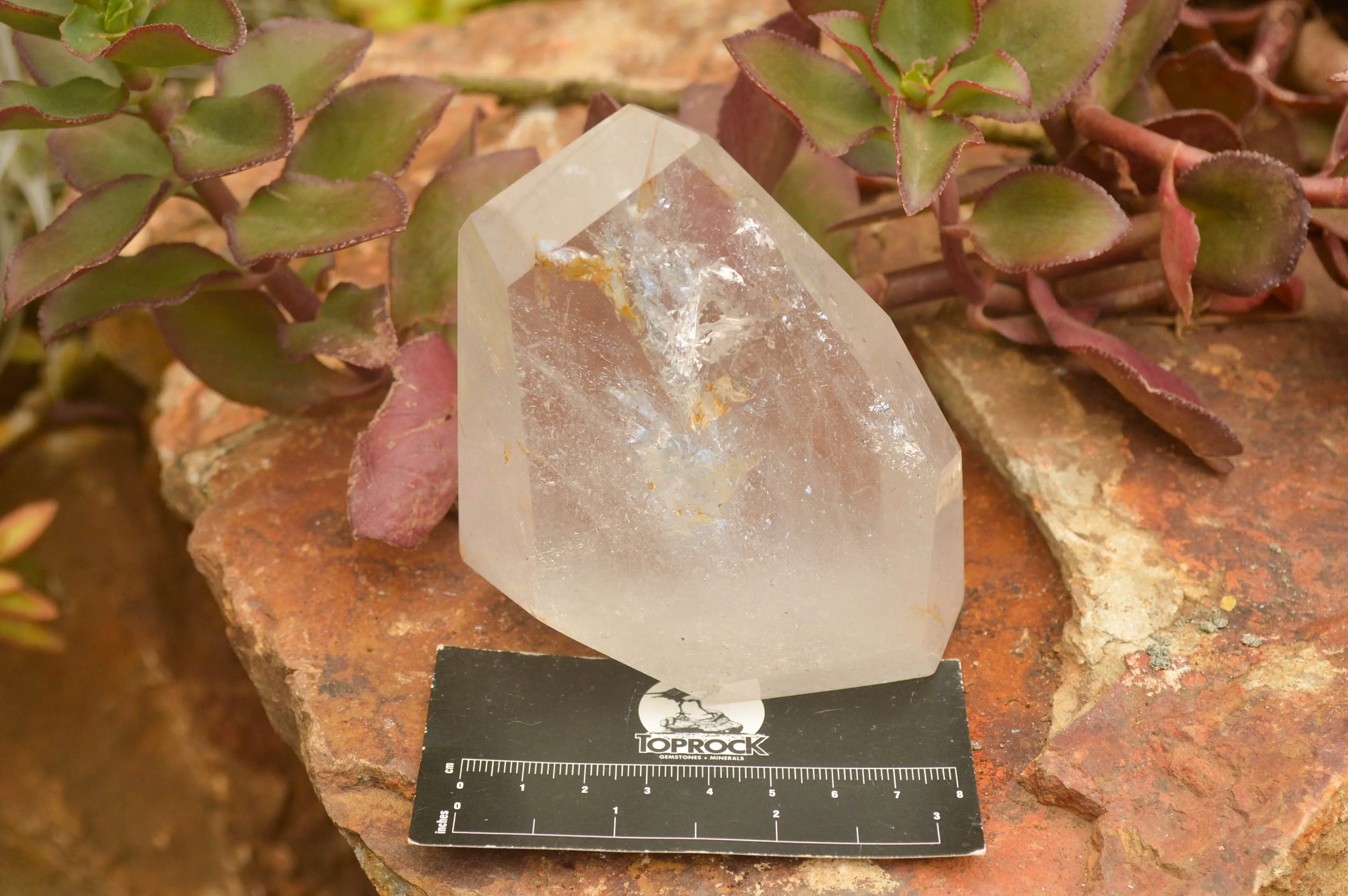 Polished Clear Quartz Crystal Points x 2 From Madagascar