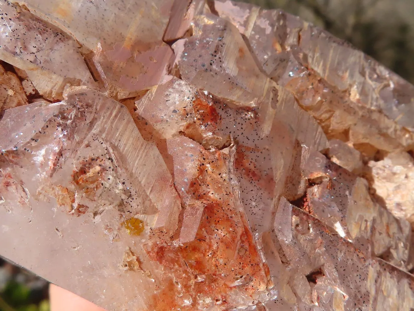 Polished Trio Of Mixed Quartz Points x 3 From Madagascar