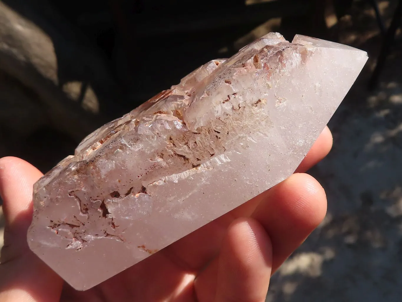 Polished Trio Of Mixed Quartz Points x 3 From Madagascar