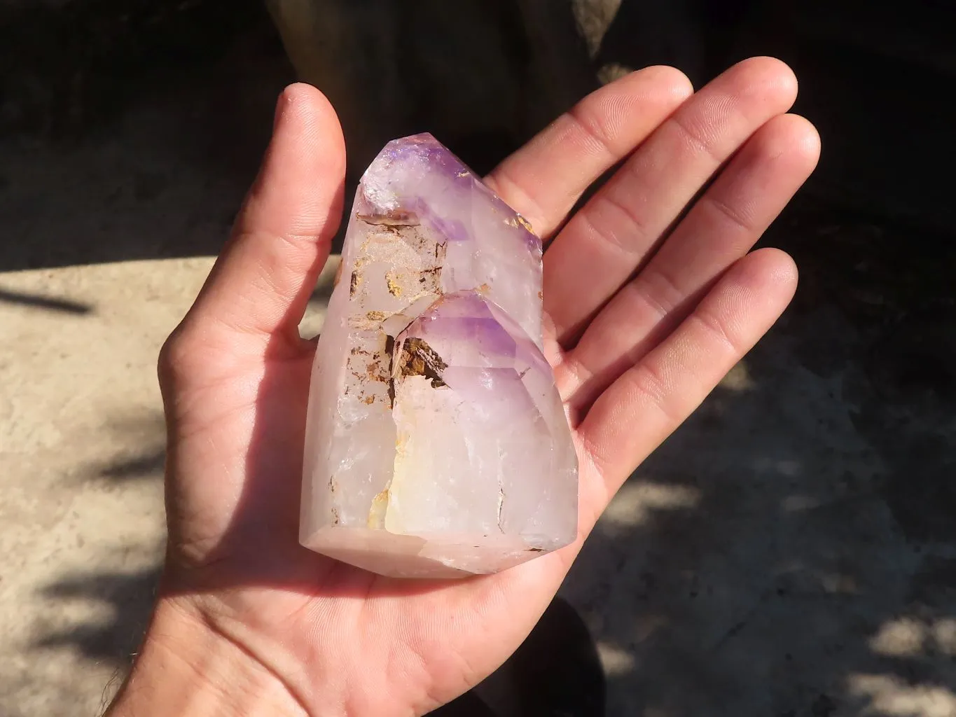 Polished Trio Of Mixed Quartz Points x 3 From Madagascar