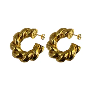 Pre Order:  Rope Hoops Stud Earrings