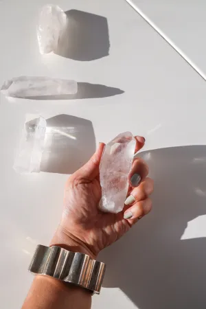 Raw Clear Crystal Quartz Wand