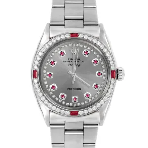 Rolex Air King 34mm | 5500-SS-SLT-STRR-4RBY-OYS