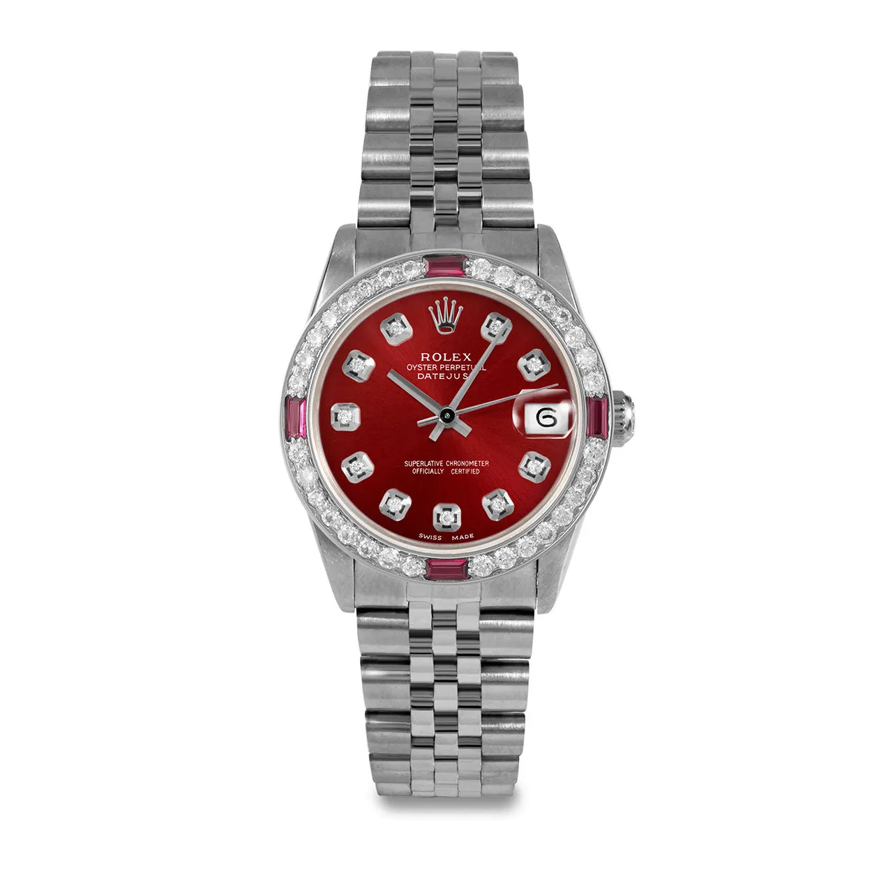 Rolex Datejust 31mm | 68274-RED-DIA-AM-4RBY-JBL