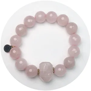 Rose Quartz with Rose Quartz Nugget Rock Candy