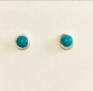 Round Turquoise Studs