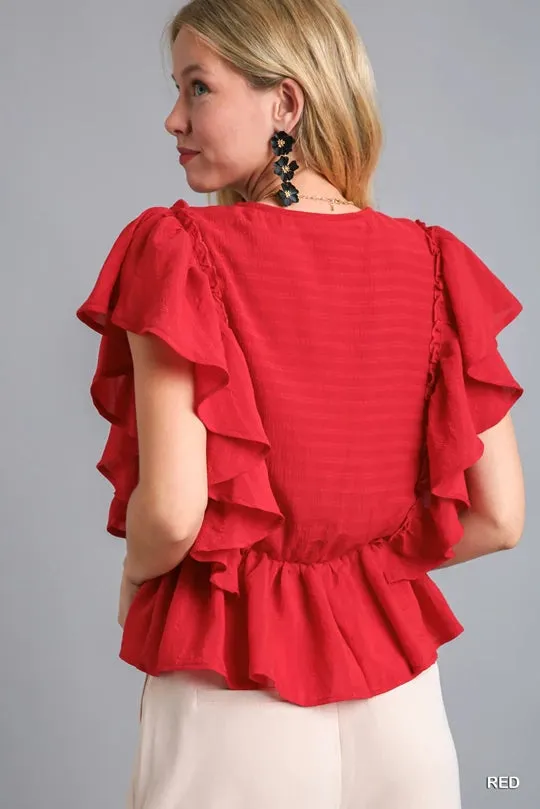 Ruby Crossover Top