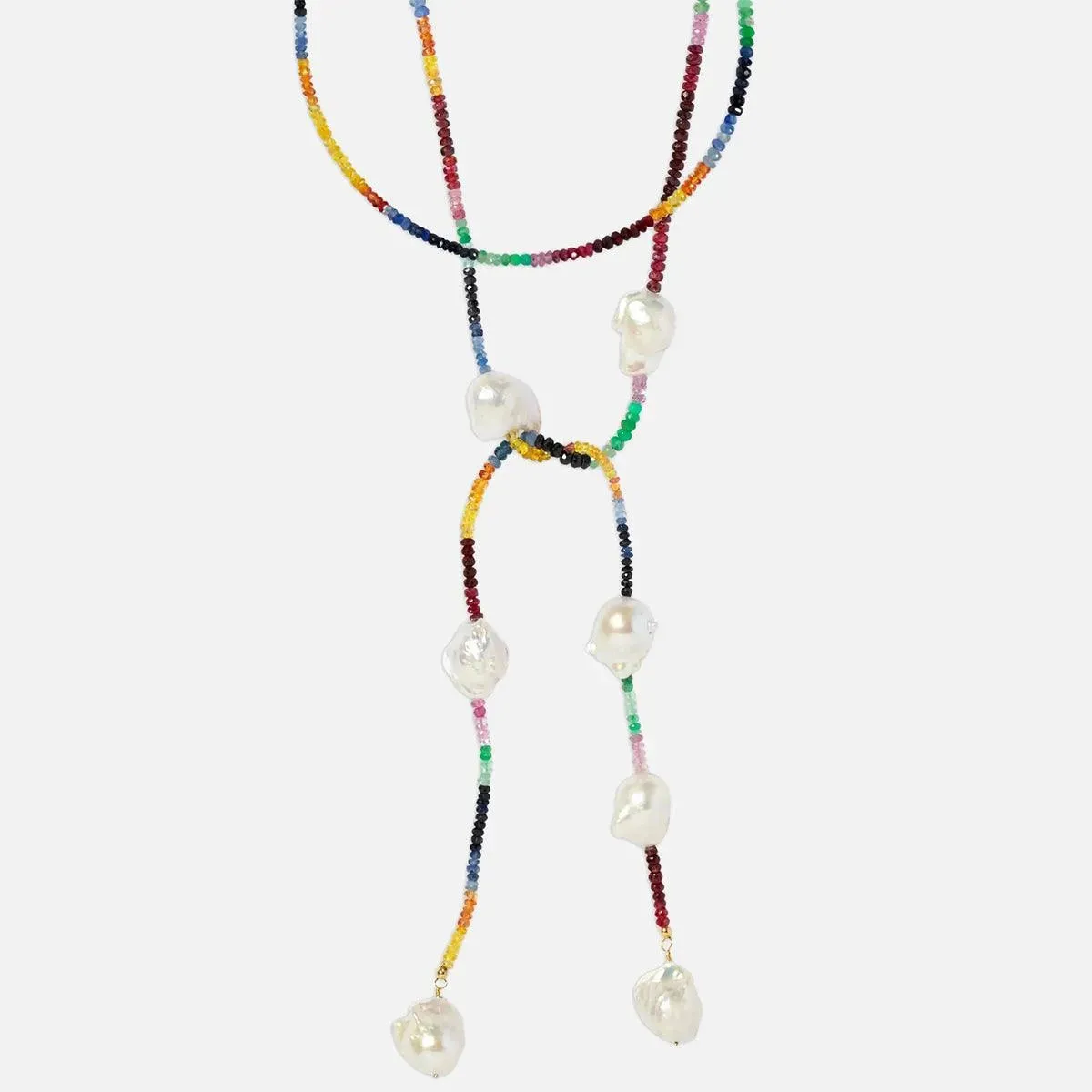 Ruby, Emerald and Sapphire Rockstar Lariat