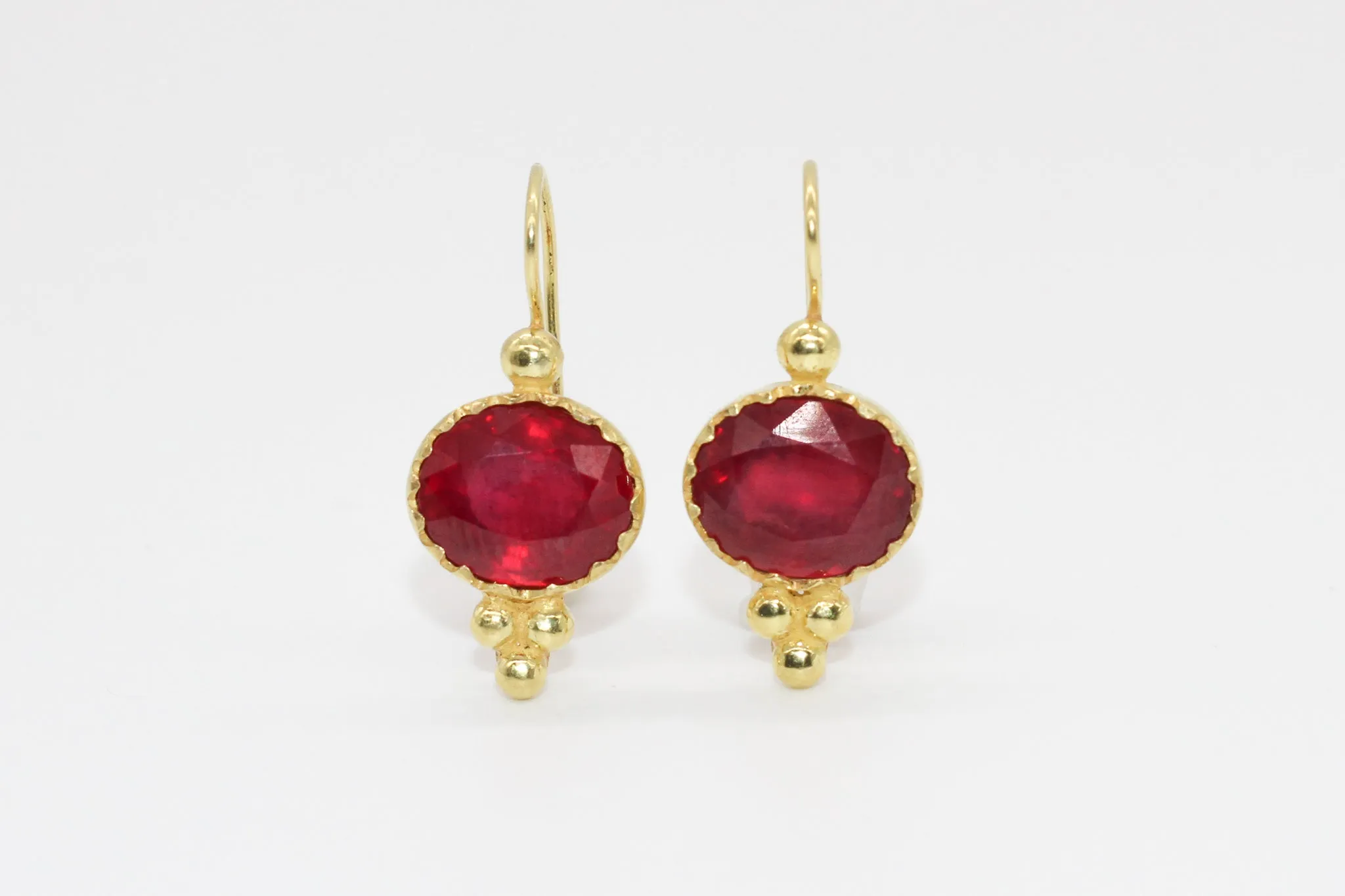 Ruby Wire Earring