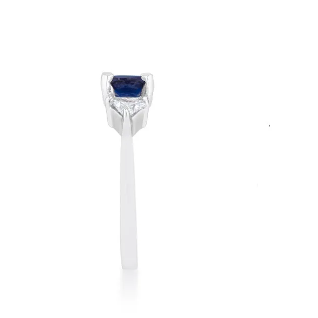 Shonda Three Stone Sapphire Engagement Ring | 1.8ct