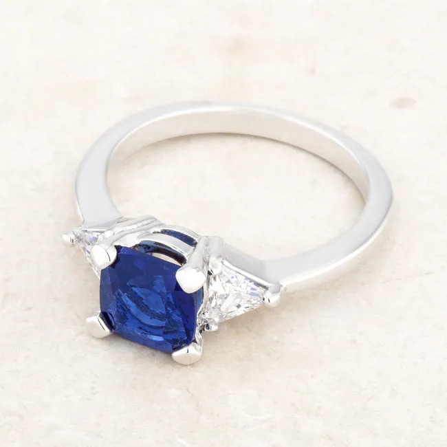 Shonda Three Stone Sapphire Engagement Ring | 1.8ct