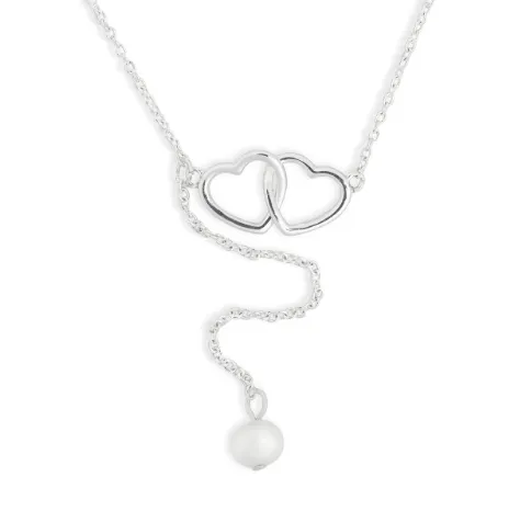 Silver Double Heart Necklace