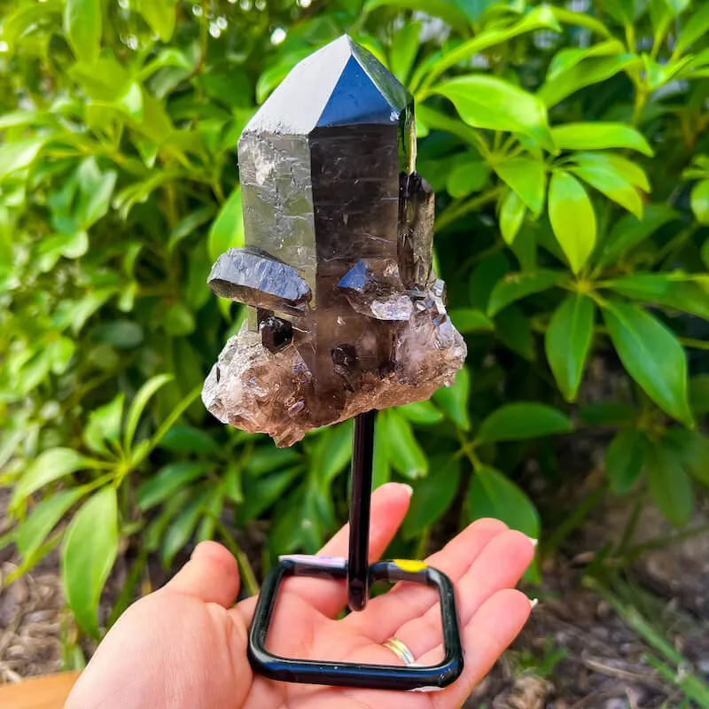 Smoky Quartz on a Stand