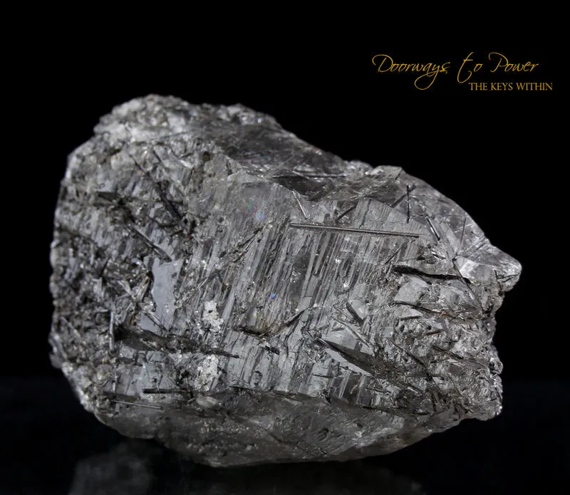 Special Black Tourmalinated Quartz Crystal 'SHIELD STONE'